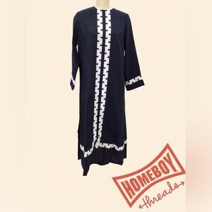Tuckernuck Blue and White Long Sleeve Dress